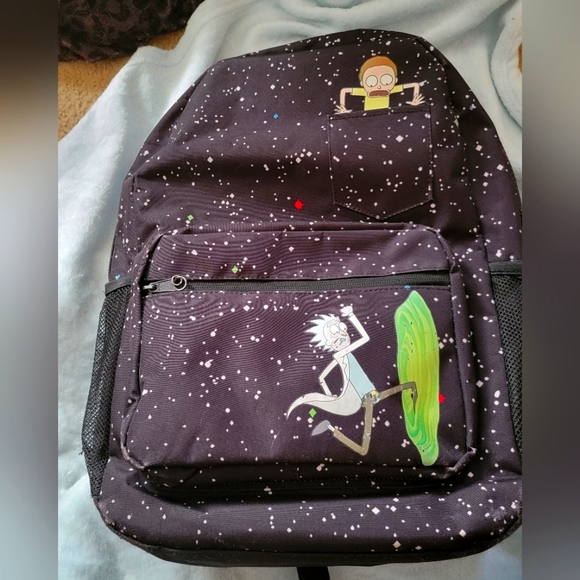Kids Rick and Morty back pack/ book bag, in good condition see pictures - Picture 1 of 13